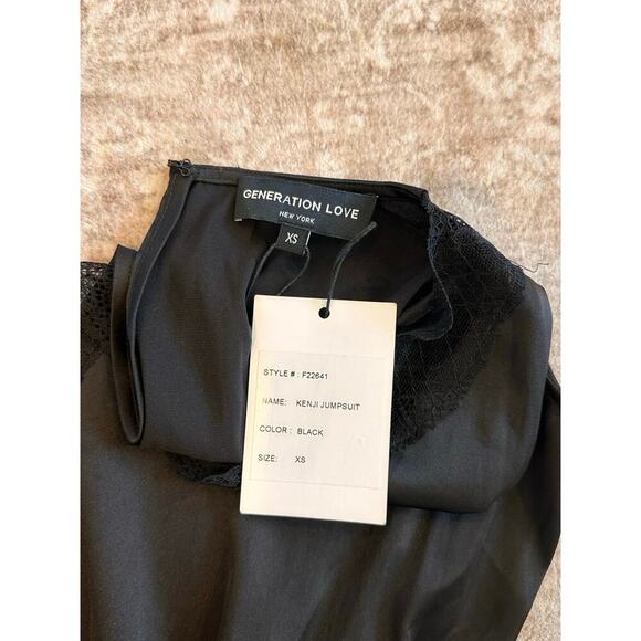 NEW NWT Generation Love Kenji Lace Jumpsuit Black XS - Picture 6 of 7